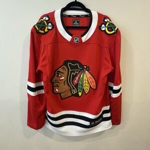 Reebok‎ Fanatics Chicago Blackhawks Breakaway Jersey, Men’s Small. *READ*